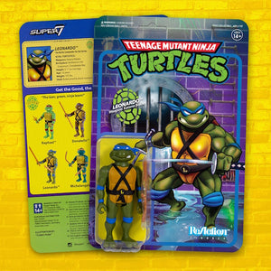 (Super7) Teenage Mutant Ninja Turtles ReAction Figures Wave 1 Leonardo