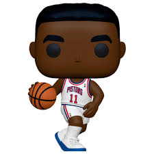 Image of (Funko Pop) Pop! NBA: Legends - Isiah Thomas (Pistons Home) with Free Boss Protector