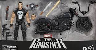 (Hasbro) Marvel Legends Ultimate 6” The Punisher with Motorcycle