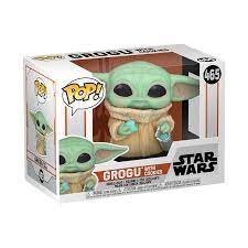 Image of (Funko Pop) (Pre-Order) Star Wars: The Mandalorian - The Child, Grogu with Cookie with Free Boss Protector