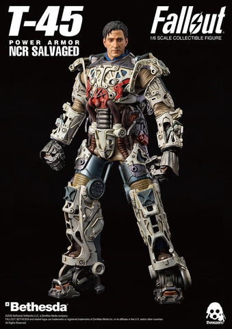 Image of (THREEZERO) (Pre-Order) Fallout – 1/6 T-45 NCR Salvaged Power Armor - Deposit Only