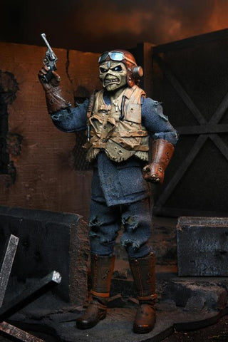 Image of (Neca) (Pre-Order) Iron Maiden - 8" Clothed Action Figure - Aces High Eddie - Deposit Only