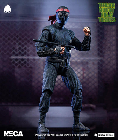 (NECA) Teenage Mutant Ninja Turtles - 7” Scale Action Figure - Foot Soldier (melee weaponry)