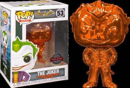 (Funko Pops) #53 The Joker Orange Chrome Special Edition