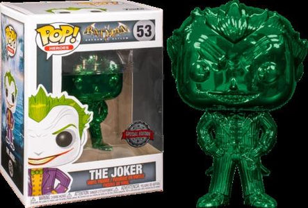 (Funko Pops) #53 The Joker Green Chrome Special Edition