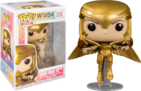 Image of (Funko Pop) Pop WW 1984 Wonder Woman Gold Armour Flying Pose