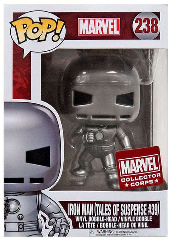 Image of (Funko Pop) Marvel Iron Man (Tales of Suspense #39) Exclusive Vinyl Bobble Head #238 [First Appearance]