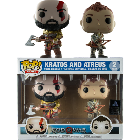 Image of (Funko Pop) Pop Games God of War 2 pack Kratos and Atreus Armored