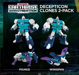 (Hasbro) Transformers Earthrise WFC - Wingspan & Decepticon Pounce Clones 2Pack