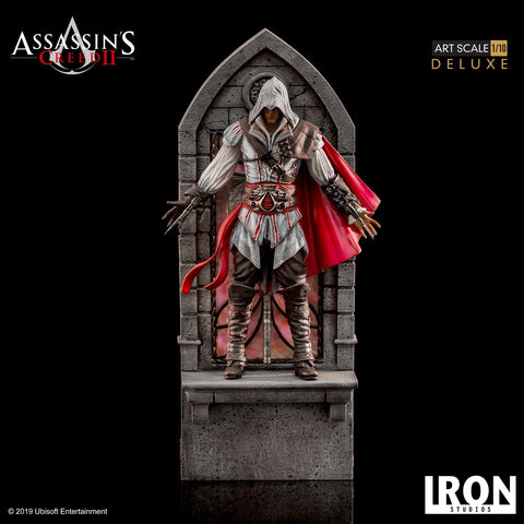 Image of (Iron Studios) Ezio Auditore Deluxe Art Scale 1/10 - Assassin’s Creed II Statue Geek Freaks Philippines 