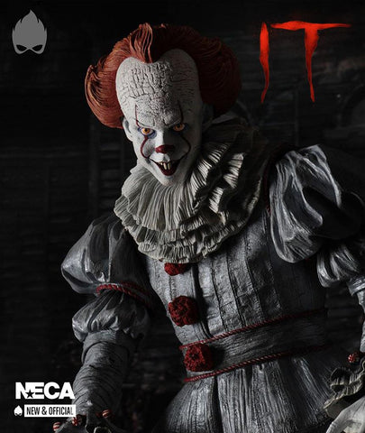 Image of (Neca) (Pre-Order) IT (2017) – 1/4 (18-inches) Scale Action Figure – Pennywise (Bill Skarsgard) - Deposit Only