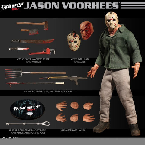Image of (Mezco USA)(Pre-Order) One:12 Collective Friday the 13th Part 3 Jason Voorhees-Deposit-Only