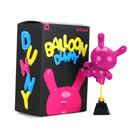 Image of (Kid Robot) (Pre-Order) 8" Balloon Dunny by Wendigo Toys- Magenta - Deposit Only
