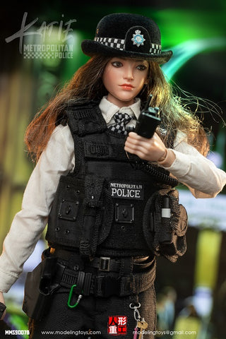Image of (MODELING TOYS) (Pre-Order) MMS9007B 1/6 BRITISH METROPOLITAN FEMALE POLICE SERVICE - ARMED POLICE OFFICER KATIE - Deposit Only