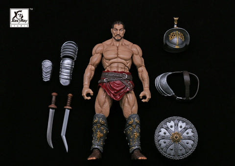 Image of (XESRAY STUDIO) (PRE-ORDER) "COMBATANTS FIGHT FOR GLORY" GLADIATOR 7 INCHES FIGURE (SET OF 3) - DEPOSIT ONLY