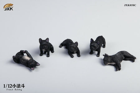 (JXK) (Pre-Order) JXK058C 1/12 Mini French Bulldog Black - Deposit Only