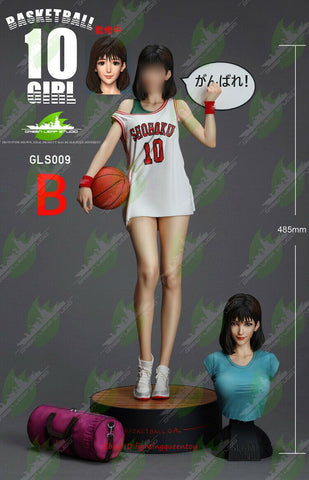 Image of (GREEN LEAF STUDIO) (Pre-Order) Basketball girl (Color finished product) statue GLS009B White version - Deposit Only
