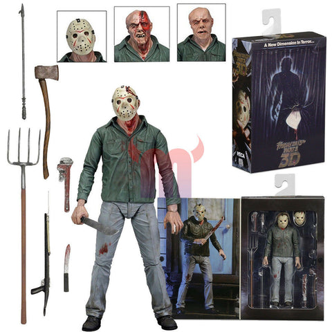 Image of (Neca) Friday the 13th Part 3  - 7” Action Figure - Ultimate Jason