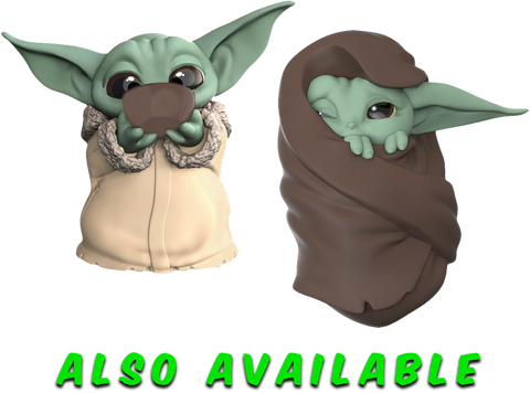 Image of (Hasbro) Star Wars The Mandalorian Baby Yoda The Bounty Collection Bounties Frog and Force Mini-Figures