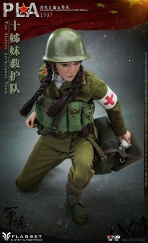 Image of (FLAGSET) (Pre-Order)  FS-73032 Counterattack against Vietnam in Self-Defence Ten Sisters  Ambulance Team - Deposit Only