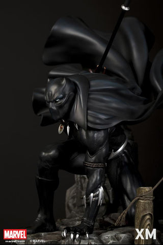 Image of (XM STUDIOS) BLACK PANTHER 1/4 SCALE STATUE w/ FREE 1/6 XM HMO AVENGER Statue Geek Freaks Philippines 